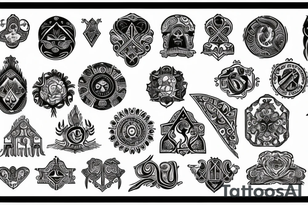 Slavic symbols tattoo idea