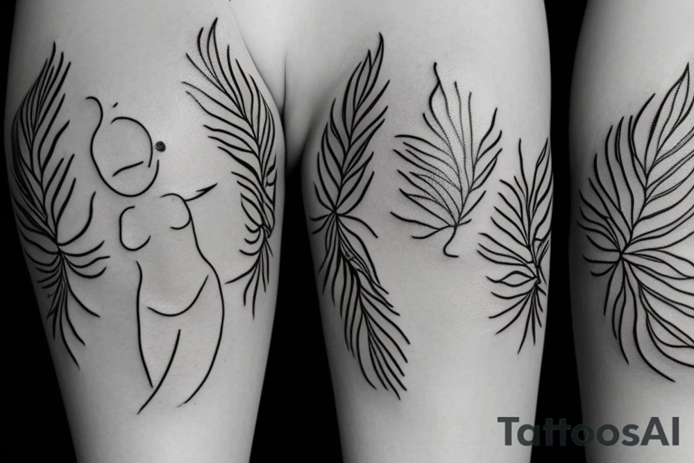 Woman body tattoo idea
