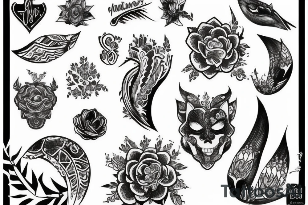 Череп tattoo idea