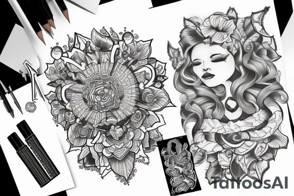 Череп tattoo idea