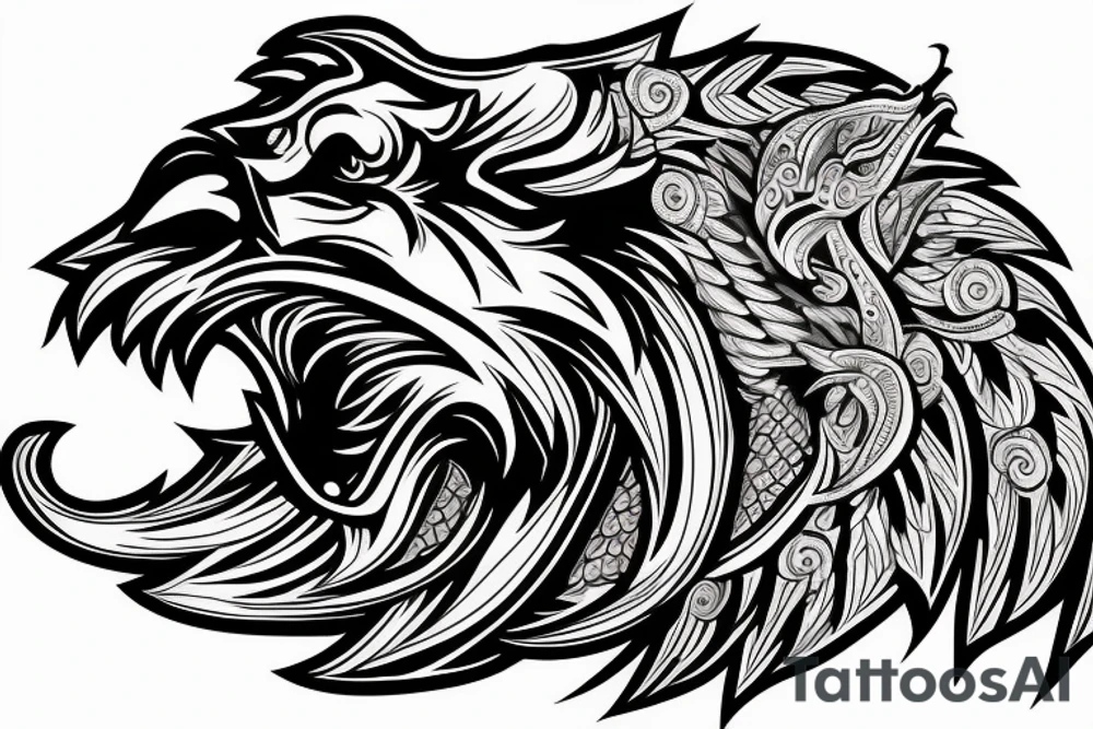mythology, lion, eagle with diamond in claws, tattoo idea mythology, lion, eagle with diamond in claws, tattoo idea