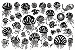 jelly fish tattoo idea