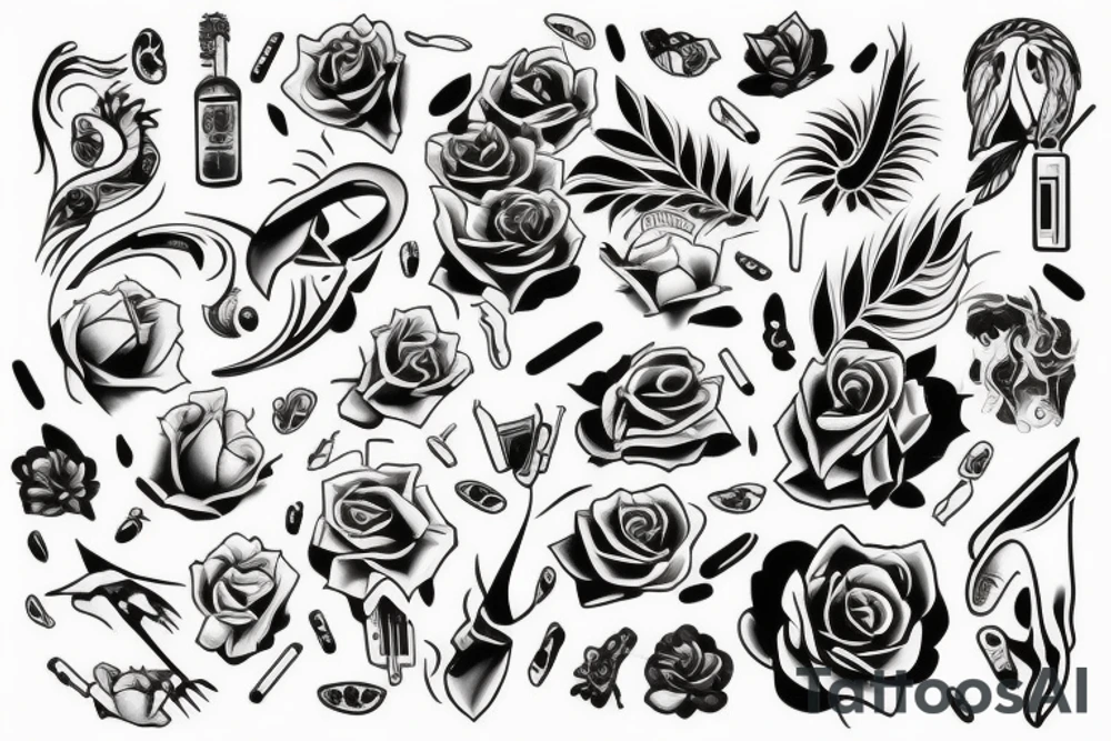 листочки tattoo idea