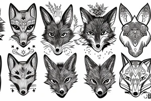 space fox tattoo idea