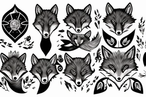 space fox tattoo idea