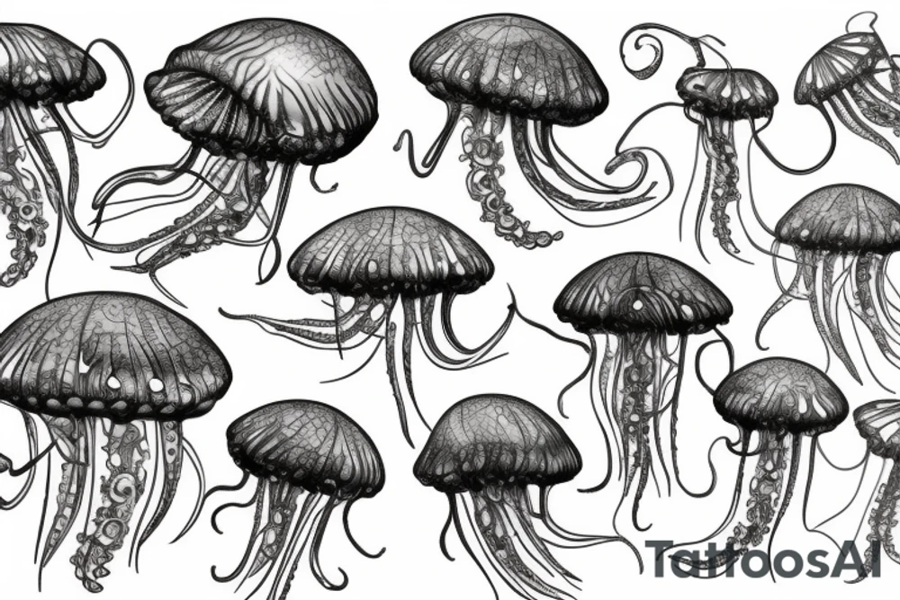jelly fish tattoo idea