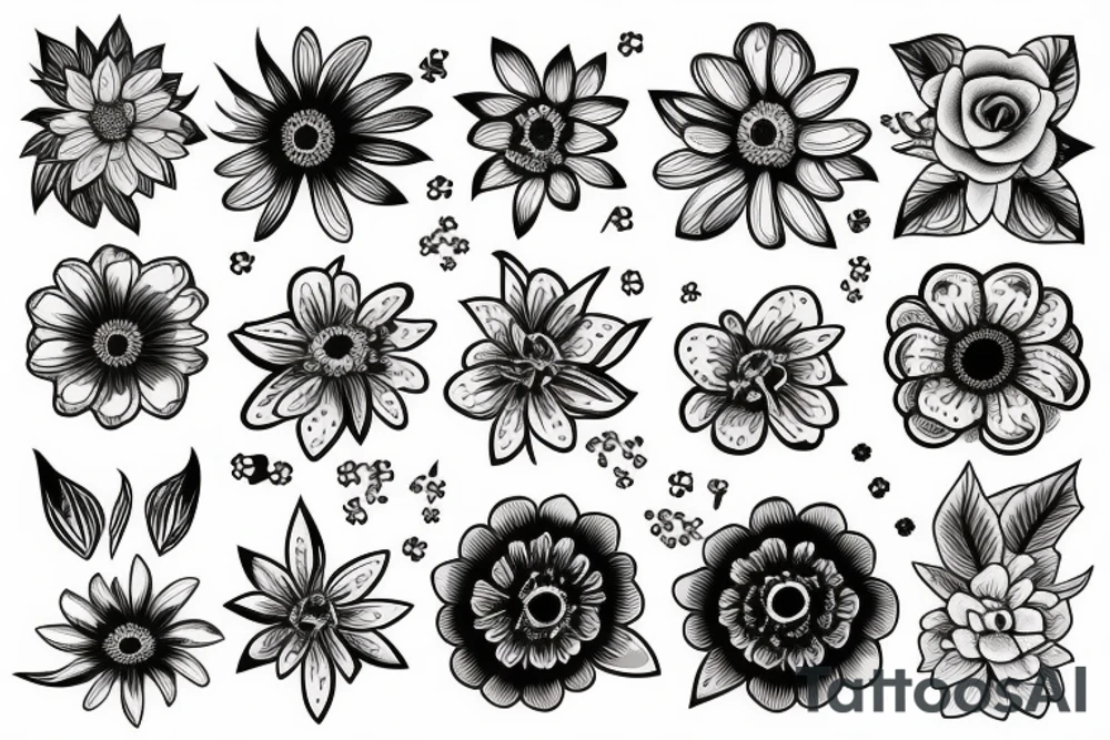 Flower tattoo idea