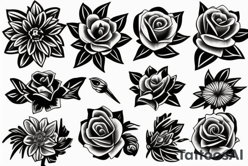 Flower tattoo idea