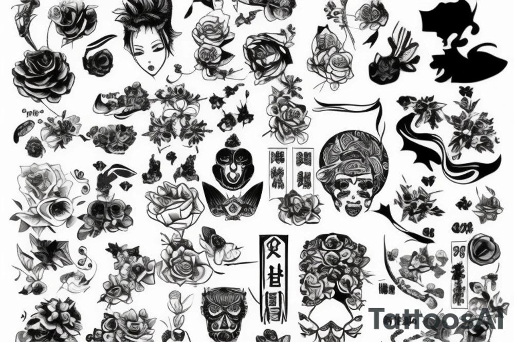 Демон tattoo idea