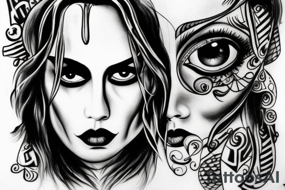 Eyes that look depp into soul tattoo idea