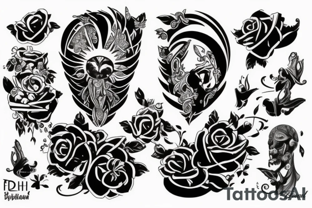 Бык и медведь дерутся tattoo idea