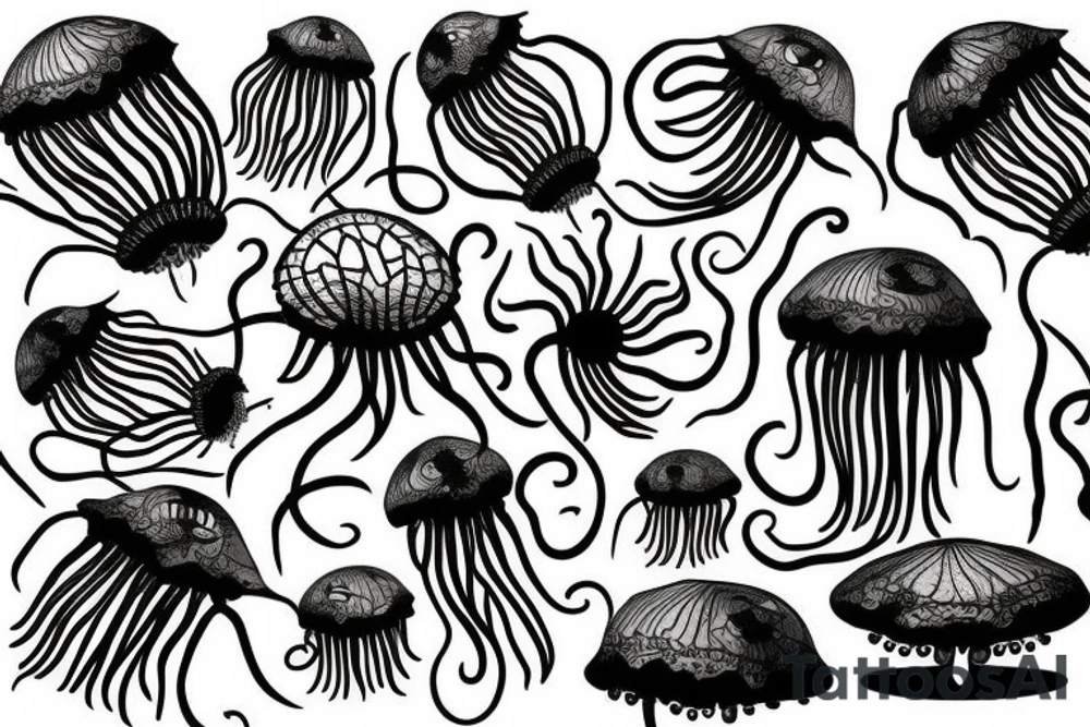 jelly fish tattoo idea