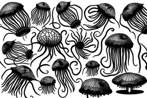 jelly fish tattoo idea