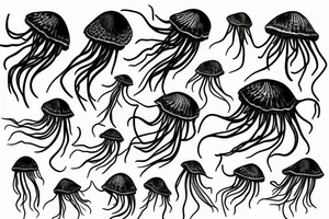 jelly fish tattoo idea