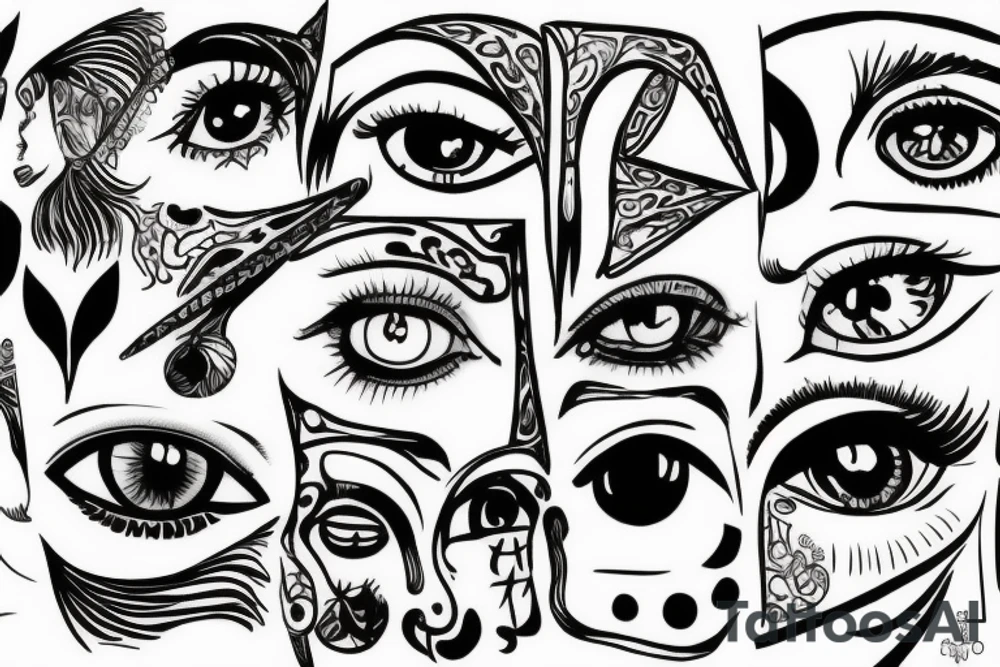 Only eyes tattoo idea