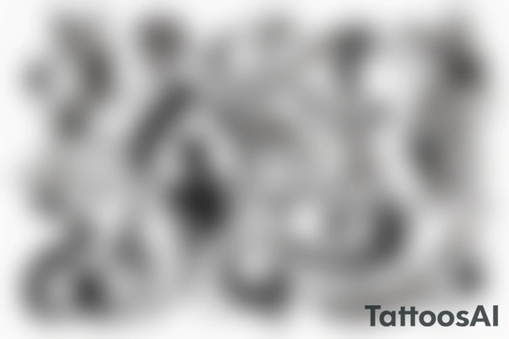 Woman body tattoo idea