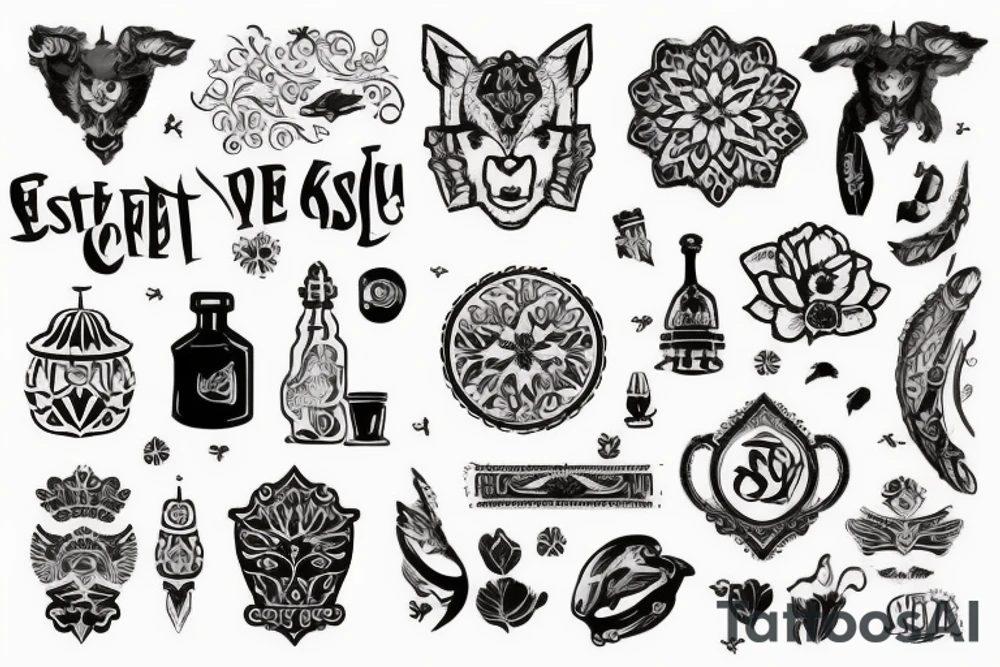 Один солдат смотрит как в небо улетают души его сослуживцев tattoo idea