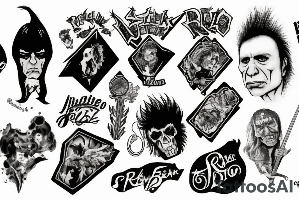 A rock band tattoo idea