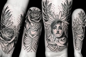 Woman life freedom tattoo idea