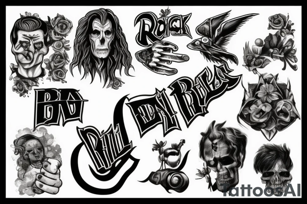 A rock band tattoo idea
