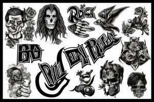 A rock band tattoo idea