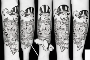 cat in hat tattoo idea