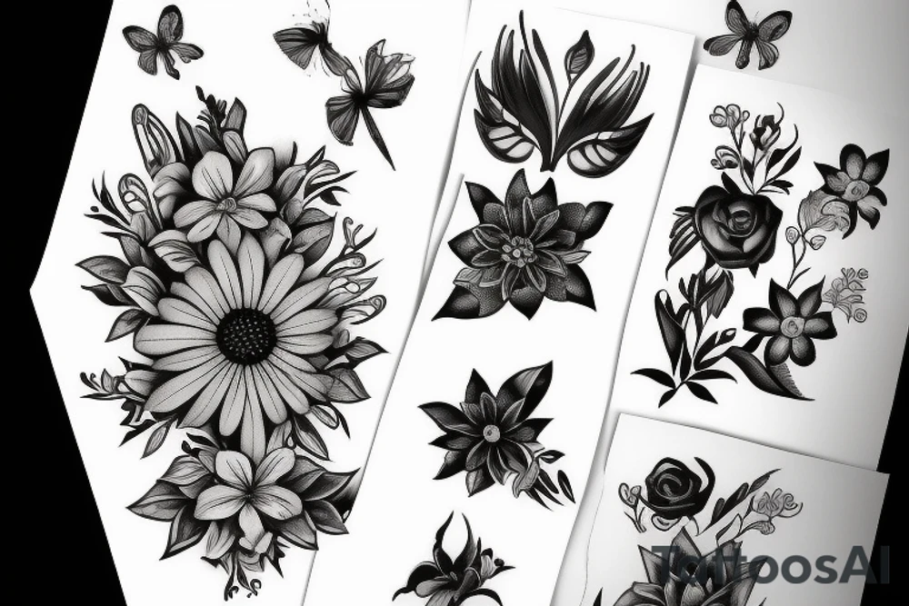 flowers tattoo idea
