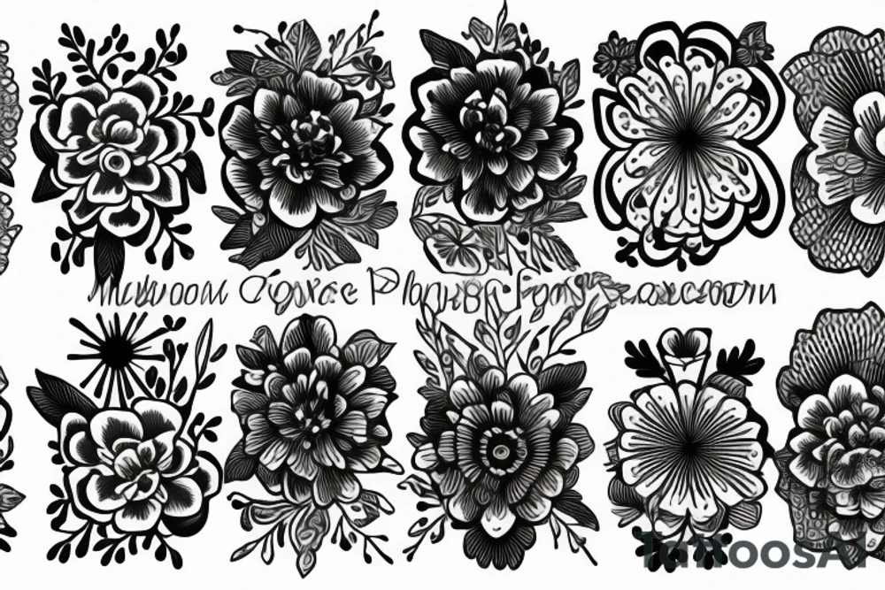 flowers tattoo idea
