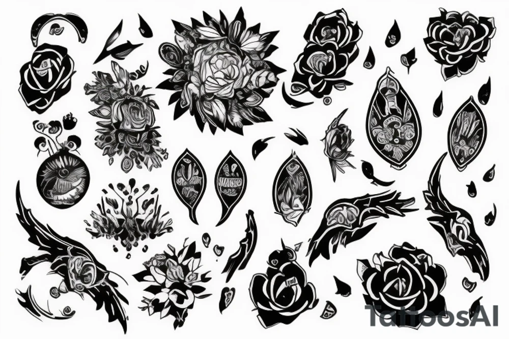 Бык и медведь дерутся tattoo idea