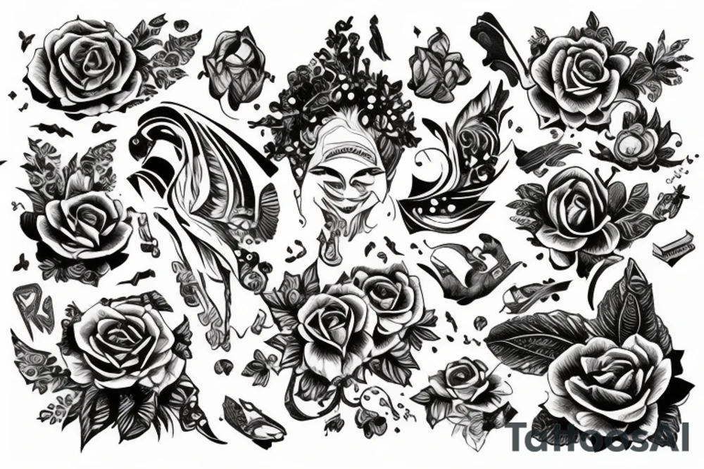 Бык и медведь дерутся tattoo idea