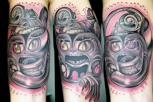 cheshire cat from alice in wonderland tattoo idea