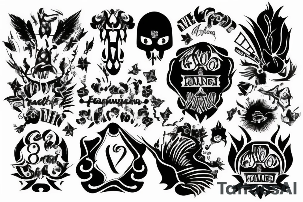 create tatoo with my second name Falkengof without any decoration tattoo idea