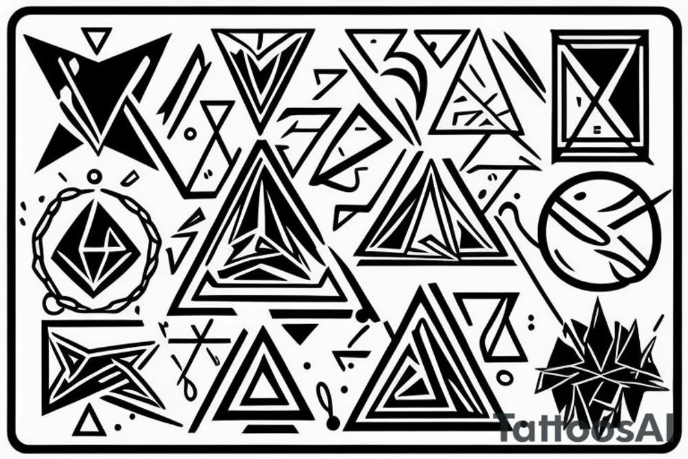 Triangle. Fire. Blue Fire. Energy. Harmony. Balance. tattoo idea Triangle. Fire. Blue Fire. Energy. Harmony. Balance. tattoo idea