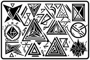 Triangle. Fire. Blue Fire. Energy. Harmony. Balance. tattoo idea