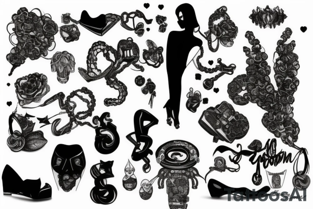 black mamontvuitton tattoo idea