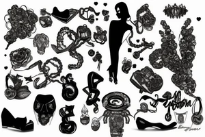 black mamontvuitton tattoo idea