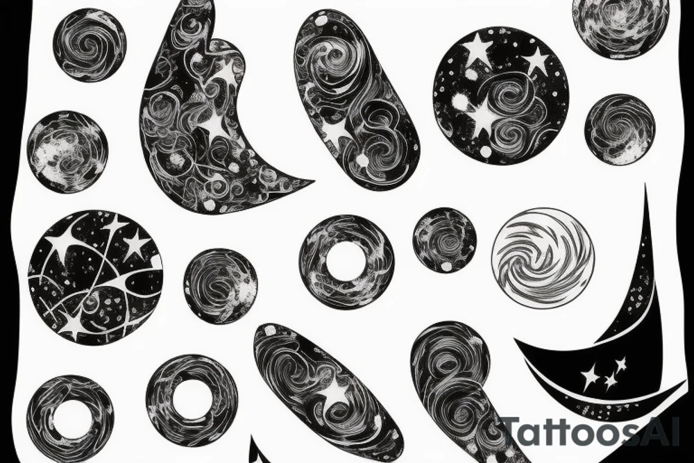 Galaxy tattoo idea