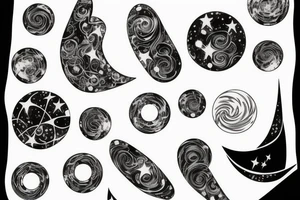 Galaxy tattoo idea