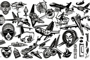 Boeing tattoo idea