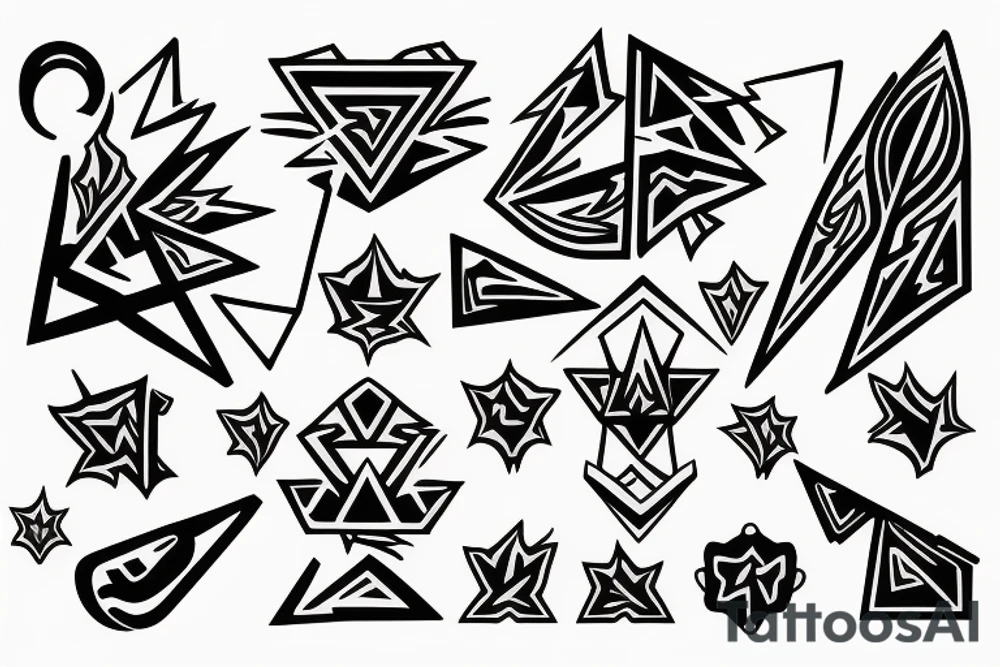 Triangle. Fire. Blue Fire. Energy. Harmony. Balance. tattoo idea