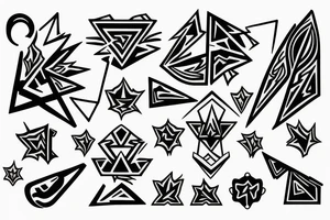 Triangle. Fire. Blue Fire. Energy. Harmony. Balance. tattoo idea