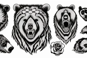 Angry Bear tattoo idea