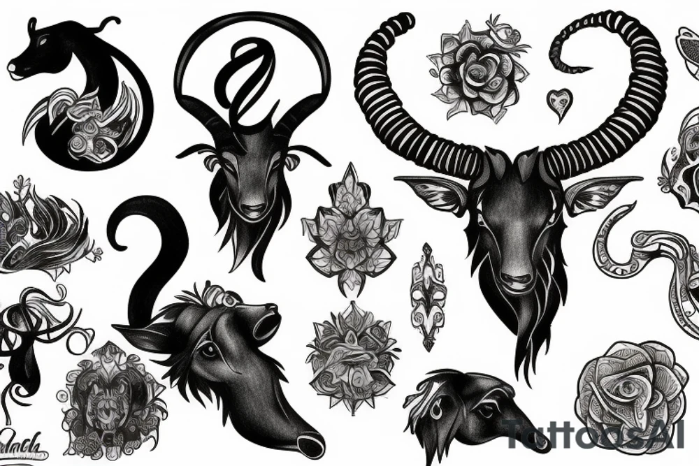 capricorn tattoo idea