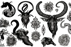 capricorn tattoo idea