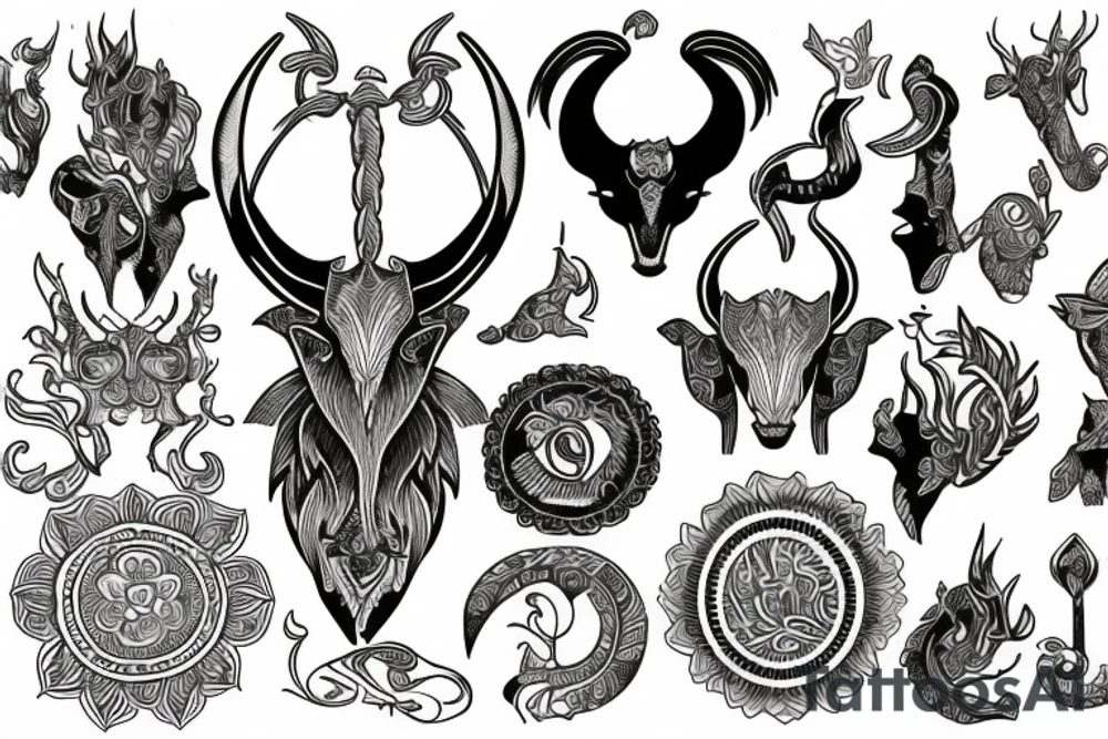 capricorn tattoo idea