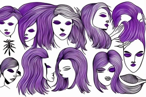 Fine lines lavender stick minimalist tattoo idea