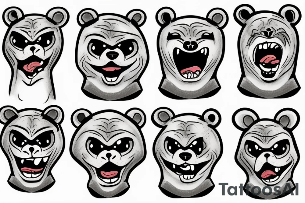 Angry Bear tattoo idea