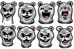 Angry Bear tattoo idea