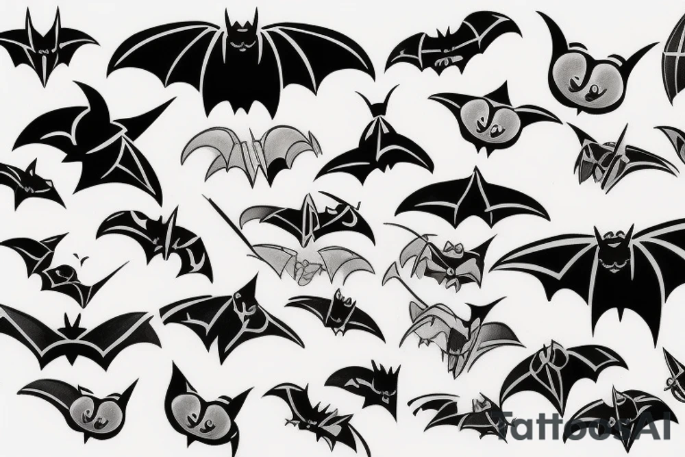 the bat tattoo idea