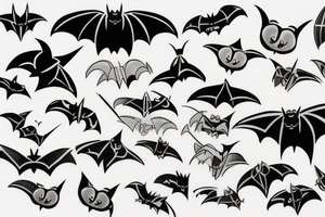 the bat tattoo idea